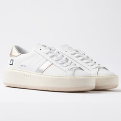 d.a.t.e HILL PLATFORM CALF WHITE-LAMINATED