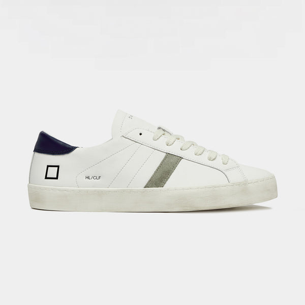 sneakers d.a.t.e modello hill low calf-white-blu