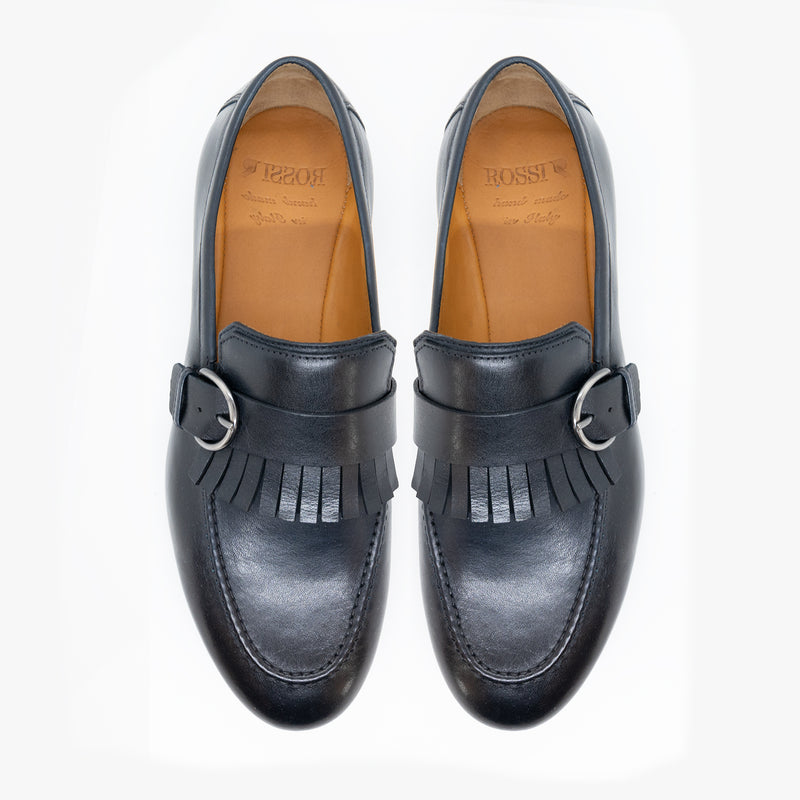 rossi shoes mocassino con frangia