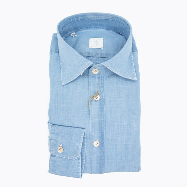 camicia denim eleventy milano