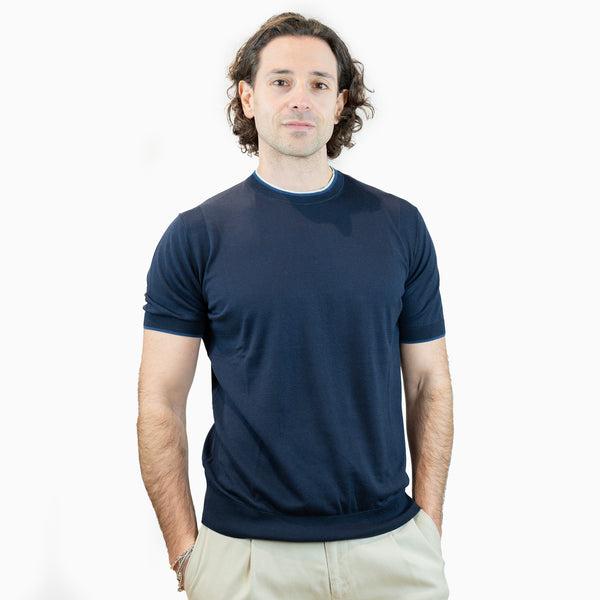 maglia Paolo pecora in seta e cotone