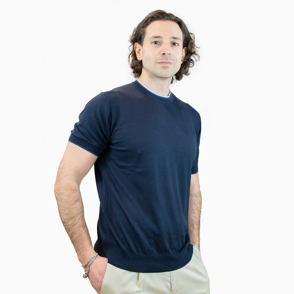 maglia Paolo pecora in seta e cotone
