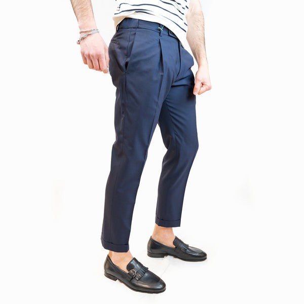 berwich pantalone in lana modello  x retro