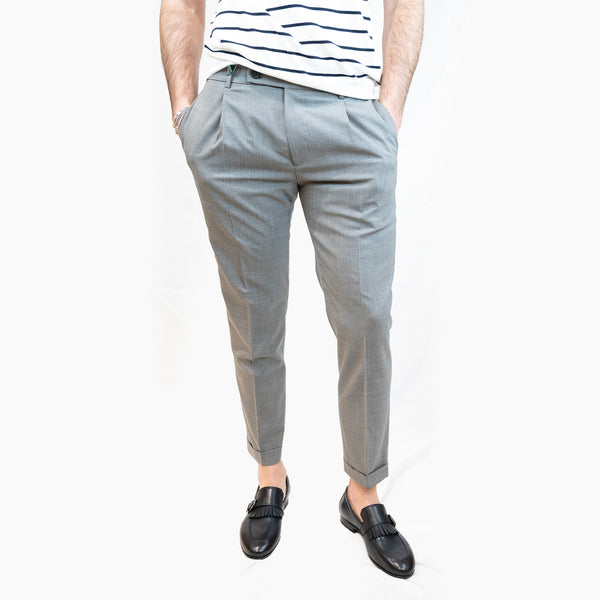 berwich pantalone in lana modello x retro