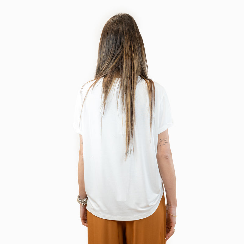 maglia clips con fiore