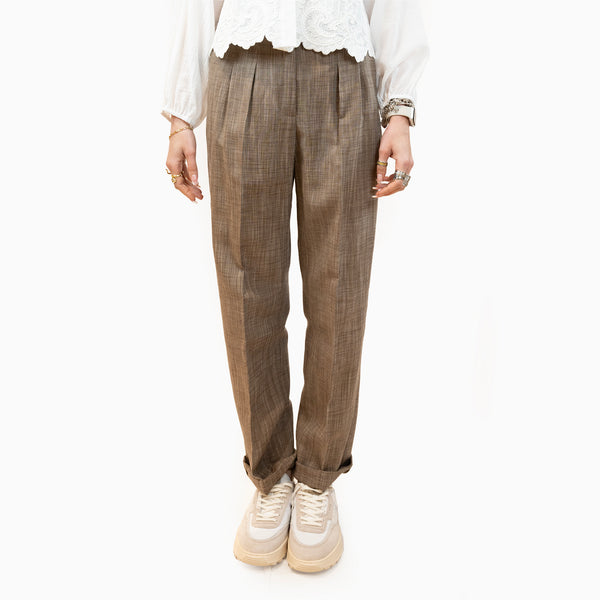 pantalone seventy con pince