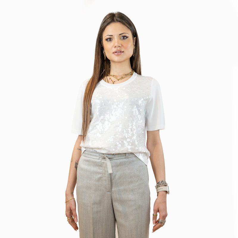 maglia seventy con paillettes