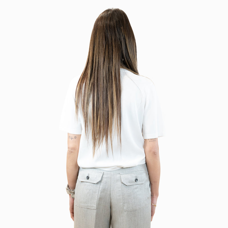 seventy pantalone misto lino lurex
