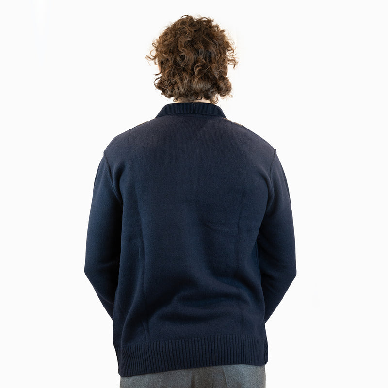 Maglia  a rombi paolo pecora con bottoni