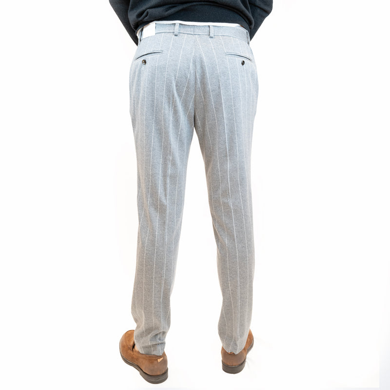 pantalone luigi bianchi con pince