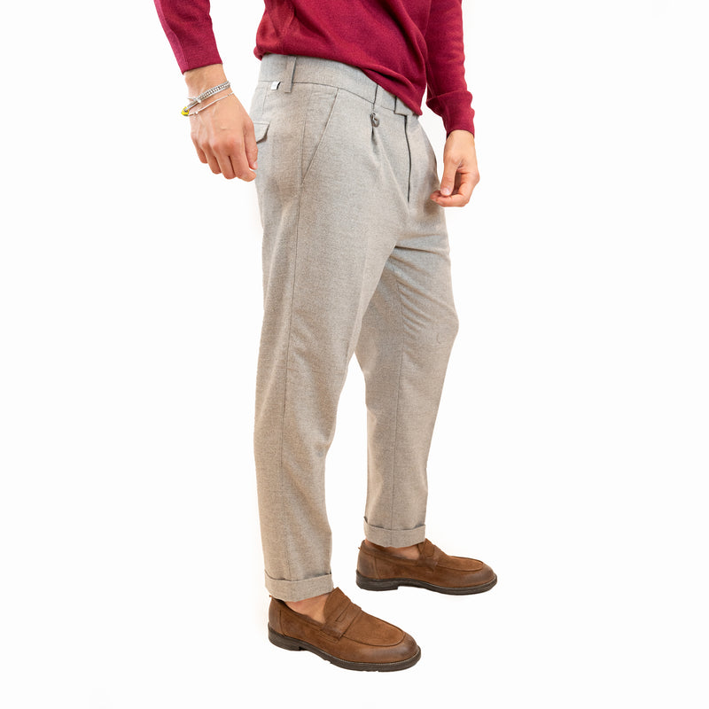 Pantalone paolo pecora con pince
