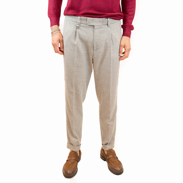 Pantalone paolo pecora con pince