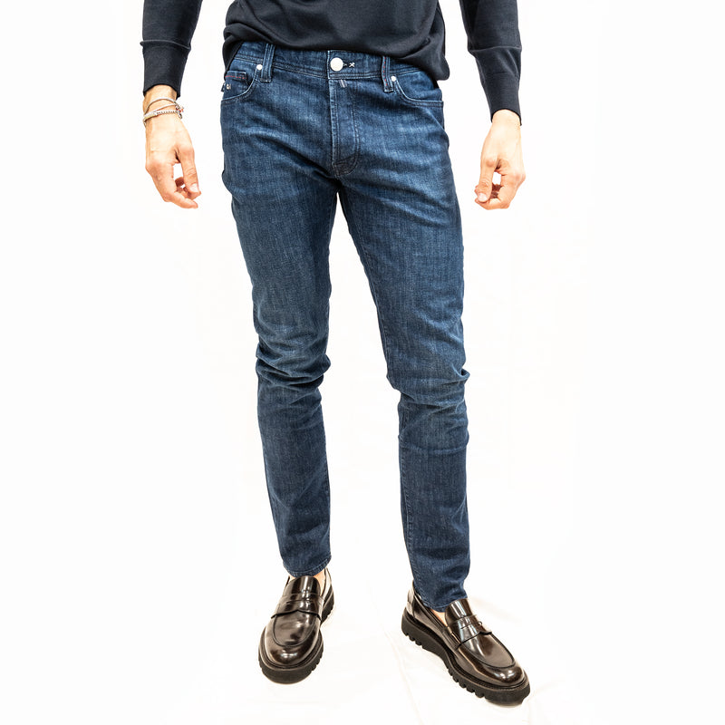 jeans tramrossa modello  leonardo buttons d 214 trattamento 3 mesi