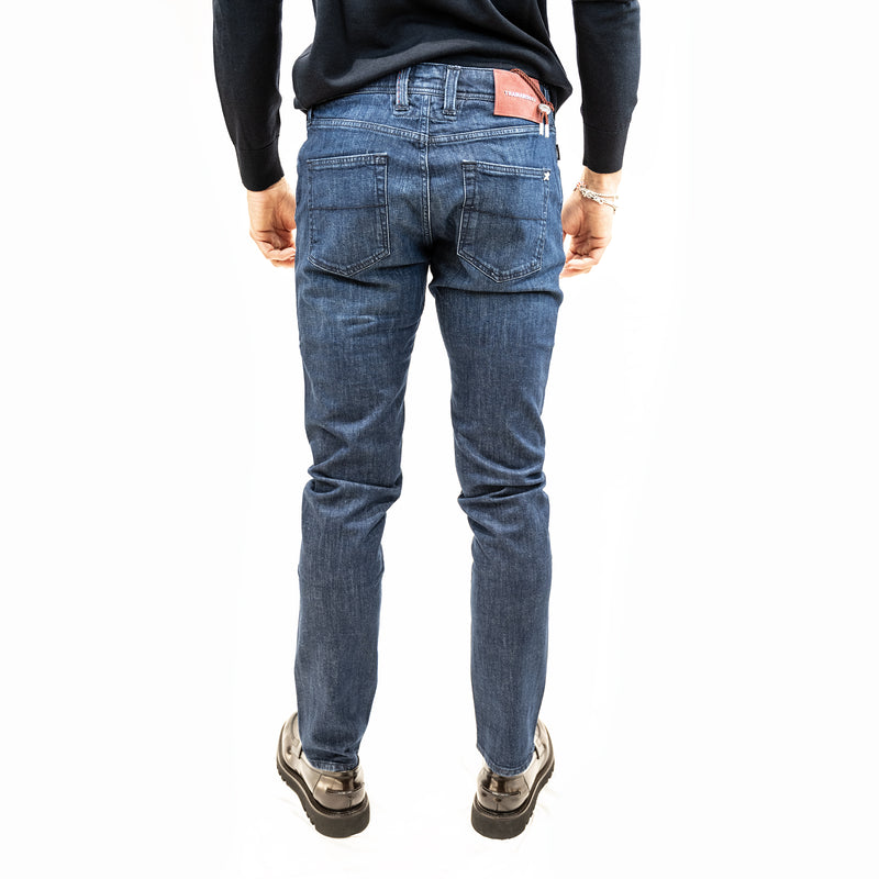 jeans tramrossa modello  leonardo buttons d 214 trattamento 3 mesi